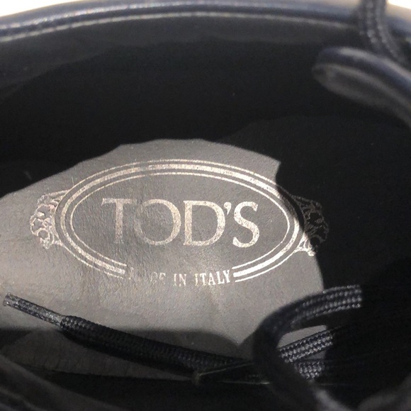 Men’s Tods Navy leather sneaker 8.5 - Picture 4 of 11